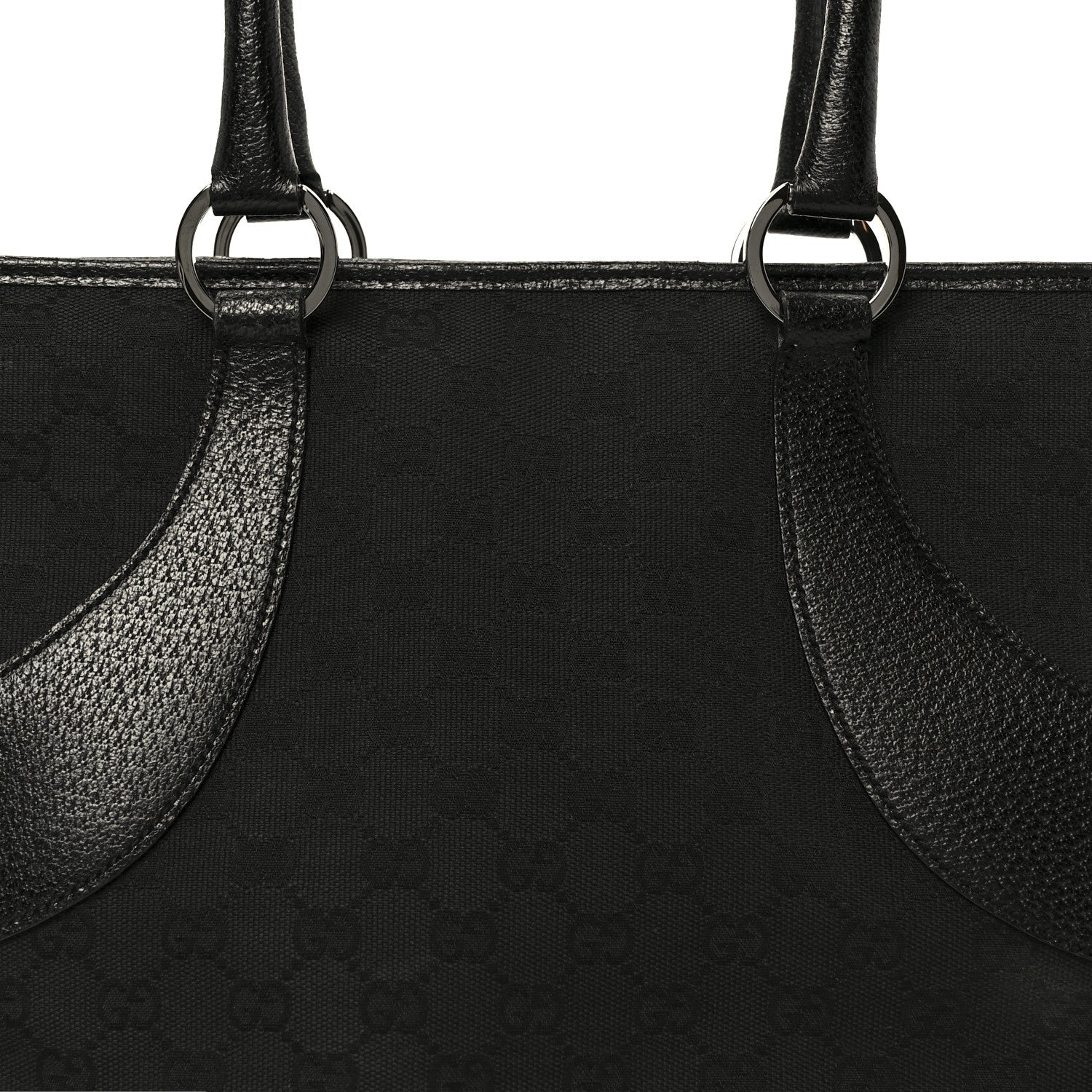 Gucci Monogram Shoulder Bag Black