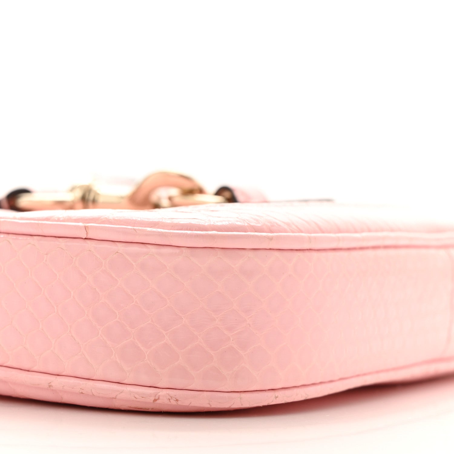 Gucci Snakeskin Mini Jackie Notte Bag Pink