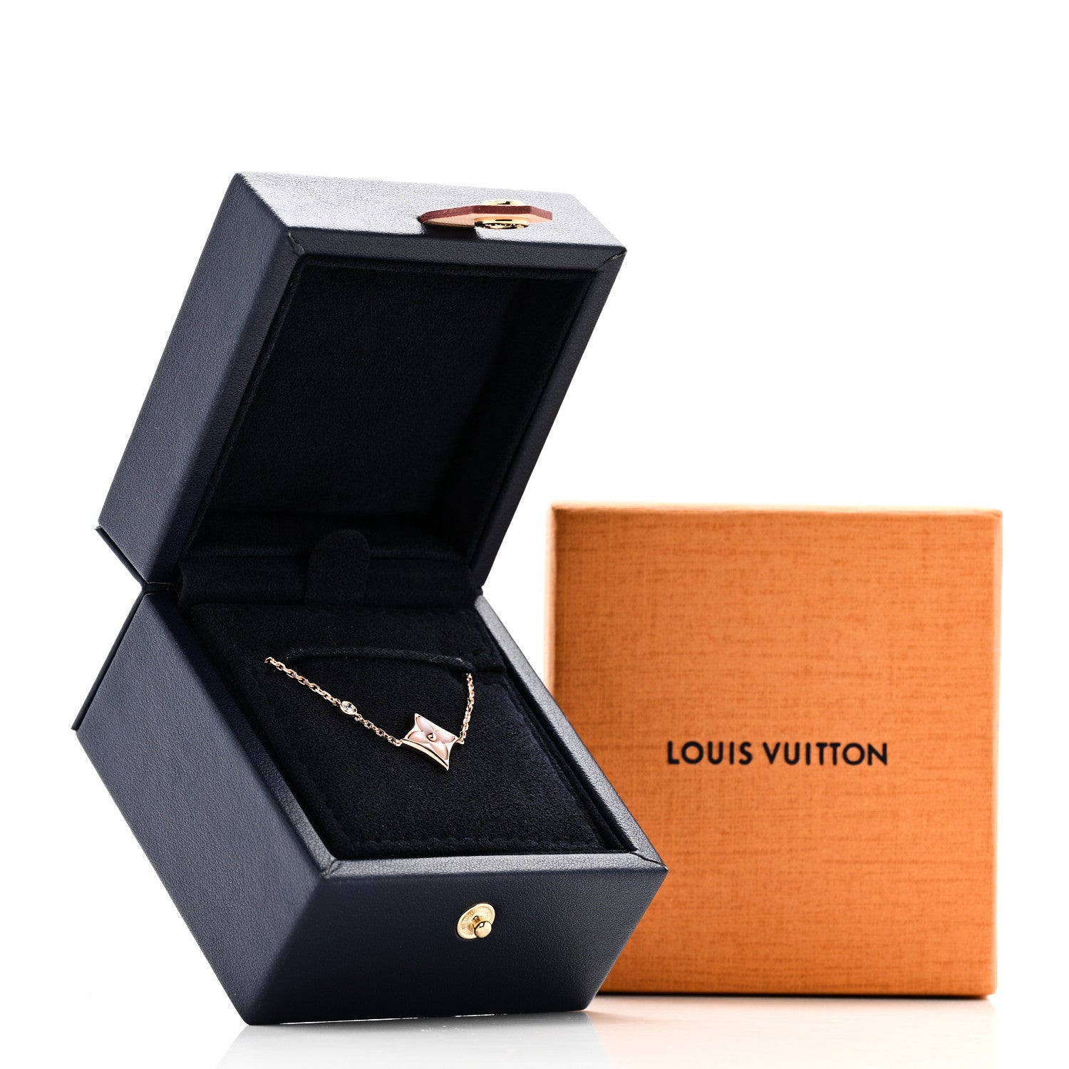 Louis Vuitton 18K Pink Gold Diamond Pink Mother of Pearl Color Blossom BB Star Bracelet