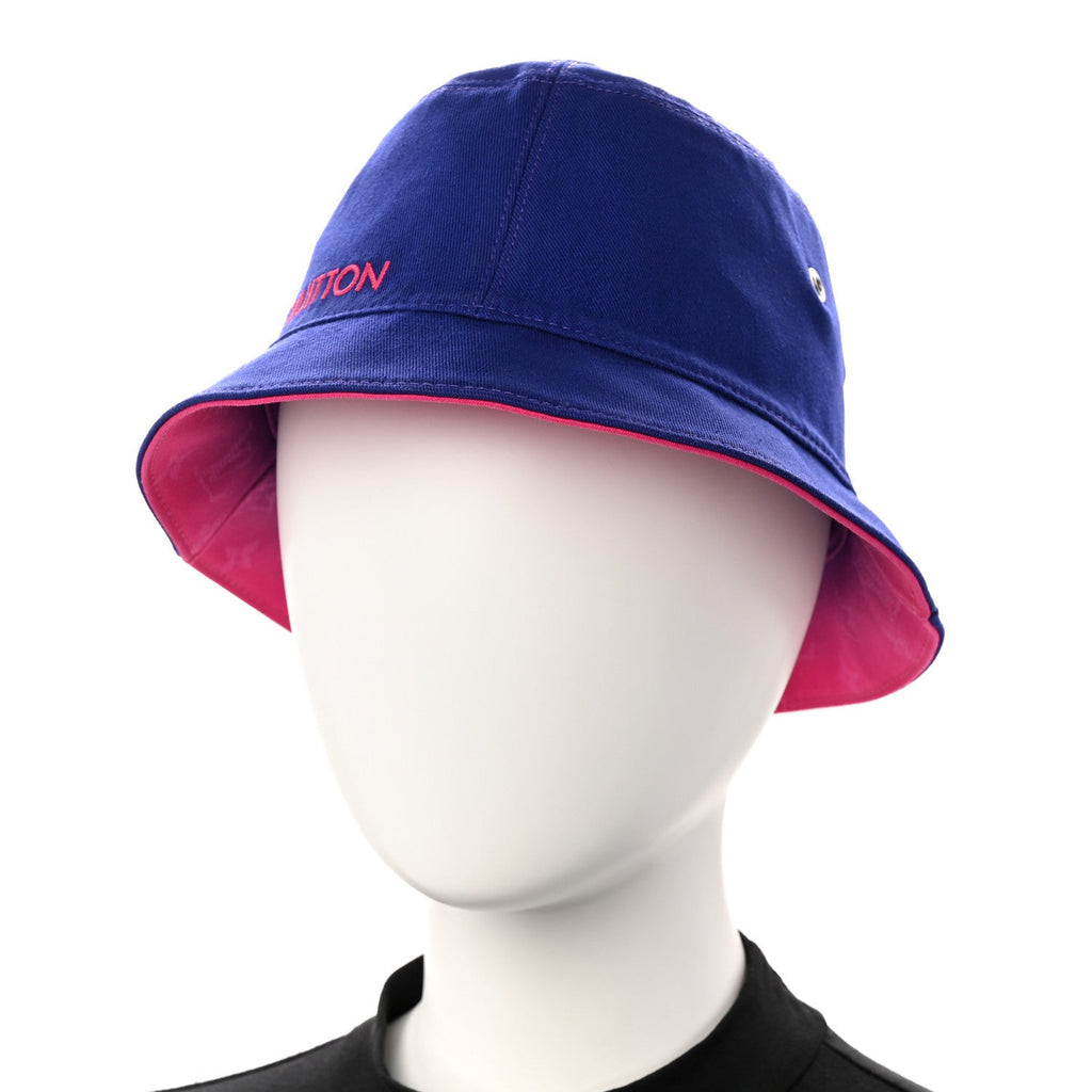 Louis Vuitton Monogram Illusion Reversible Bucket Hat M Pink Purple
