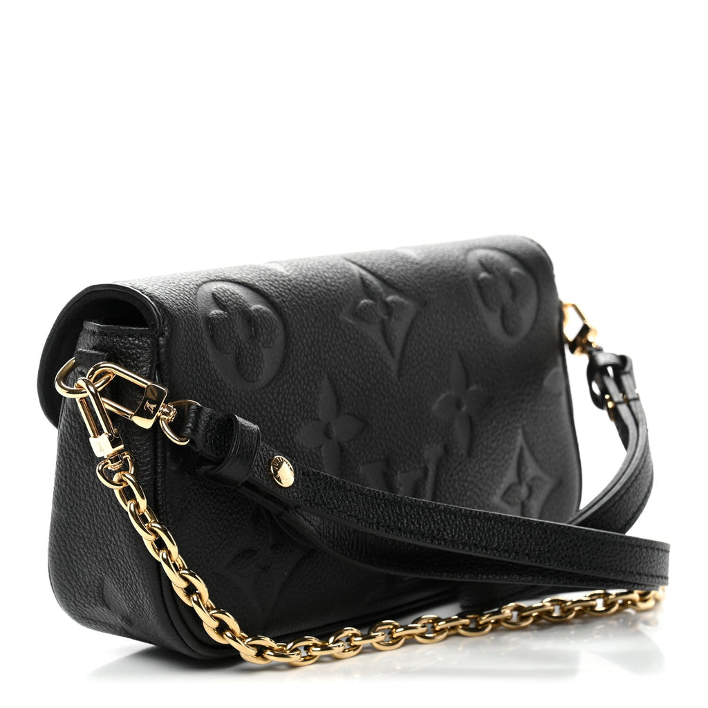Louis Vuitton Empreinte Monogram Giant Ivy Wallet On Chain Black