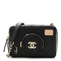 Chanel Lambskin Quilted Coco Click Bag Black