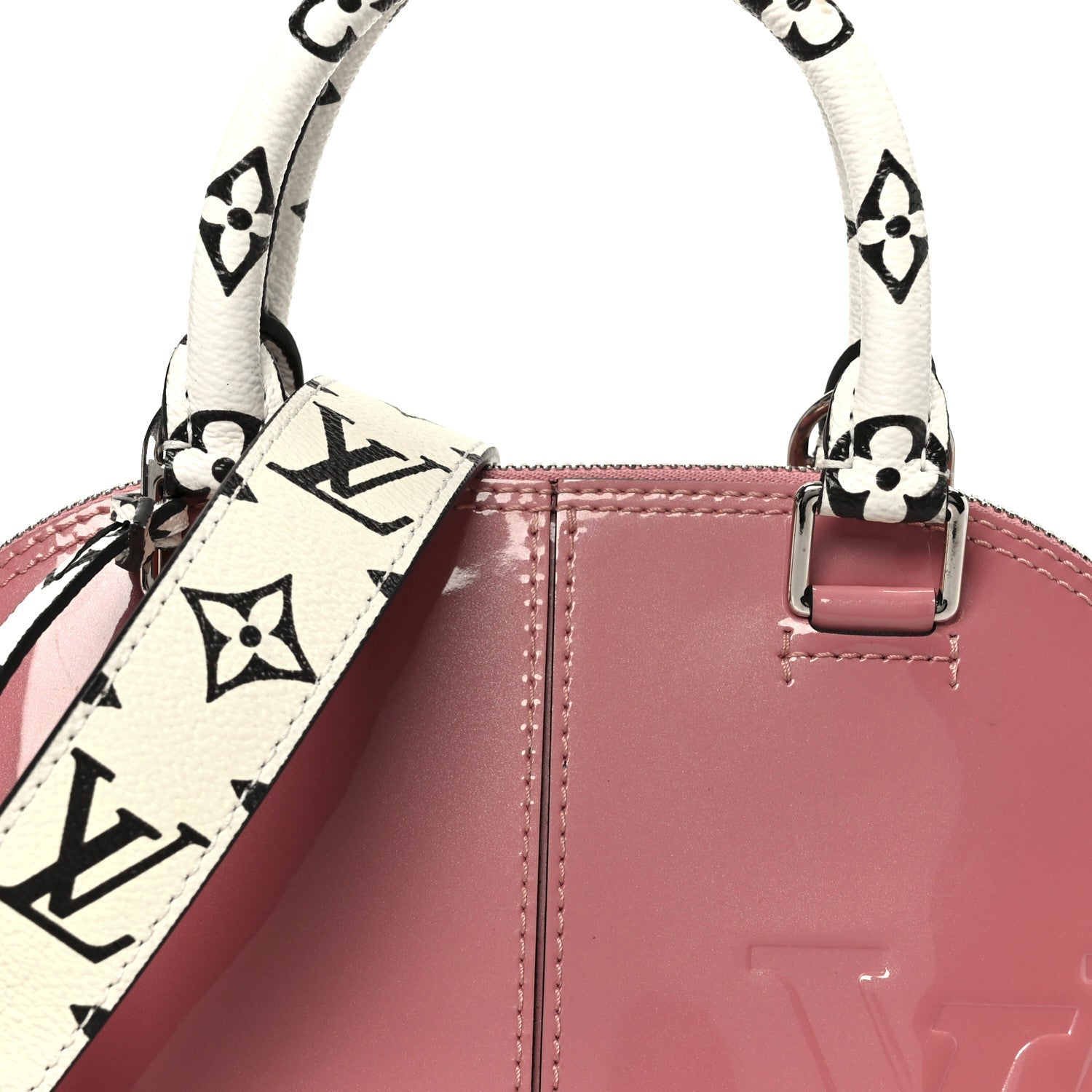 Louis Vuitton Patent Monogram Alma BB Rose Blush