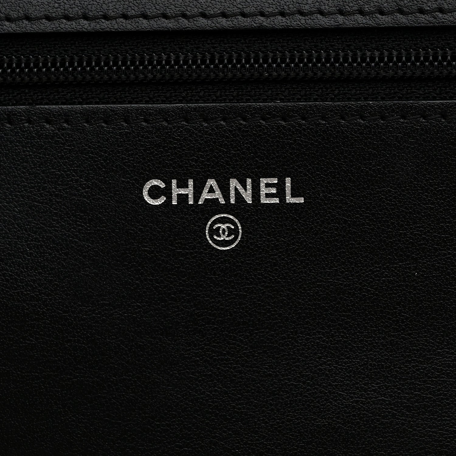 Chanel Caviar Quilted Boy Wallet On Chain WOC Black