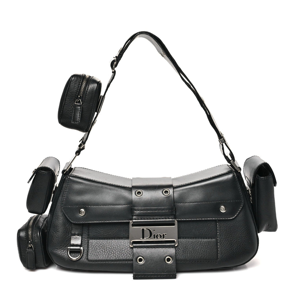 Christian Dior Street Chic Columbus Ave Shoulder Bag Black