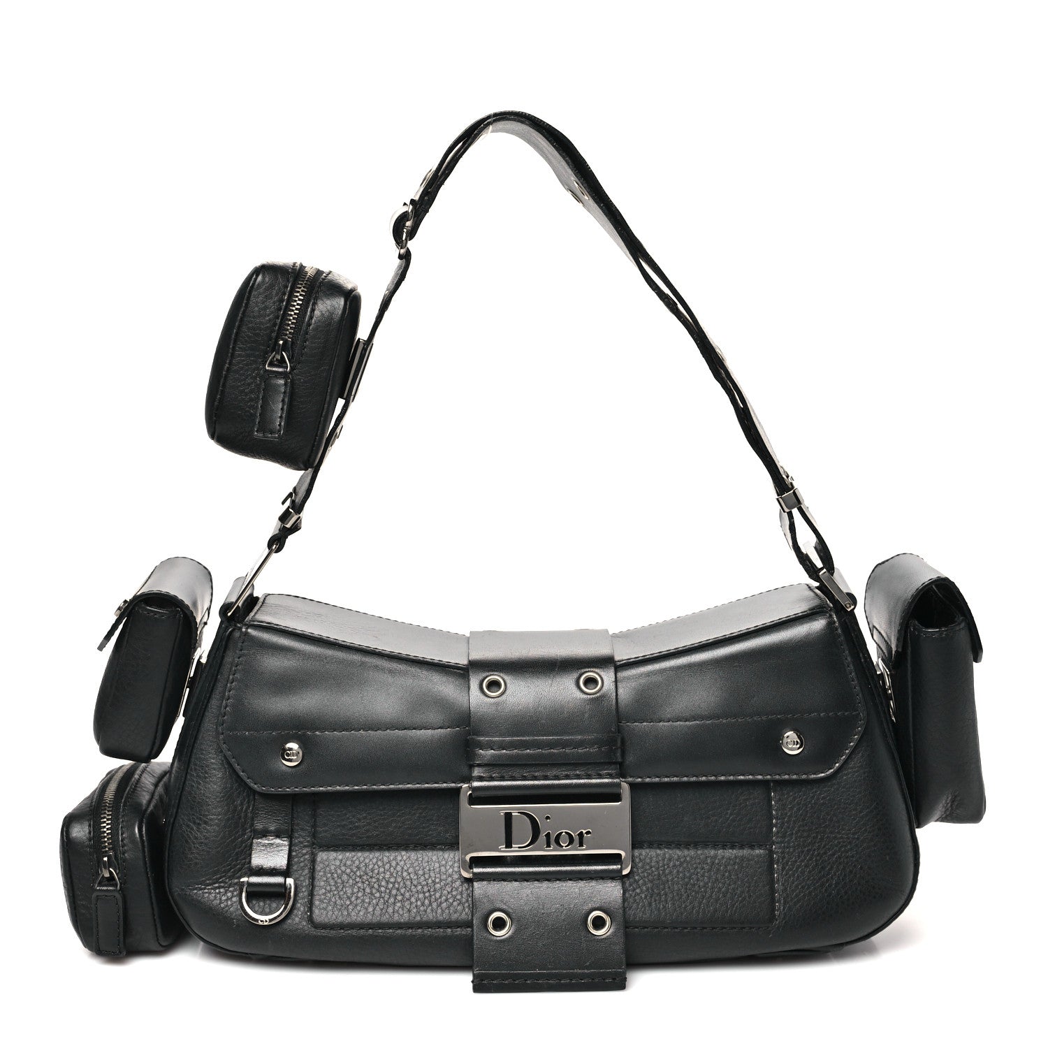Christian Dior Street Chic Columbus Ave Shoulder Bag Black