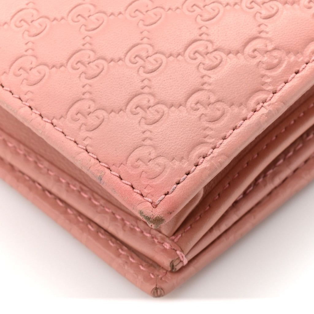 Gucci Microguccissima Crossbody Wallet Soft Pink