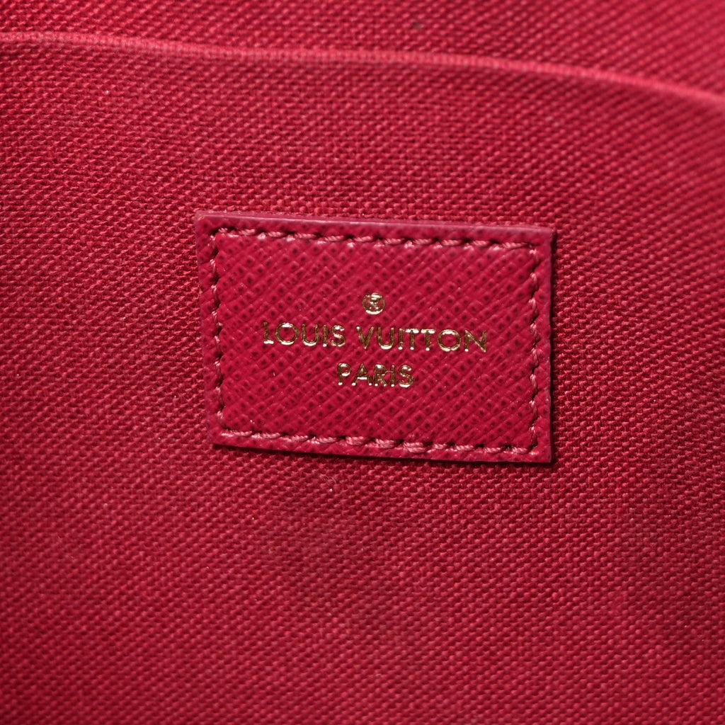 Louis Vuitton Monogram Pochette Felicie Chain Wallet Fuchsia