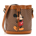 Gucci X DISNEY Mini Vintage GG Supreme Monogram Bucket Bag Beige Vintage Sun Oil