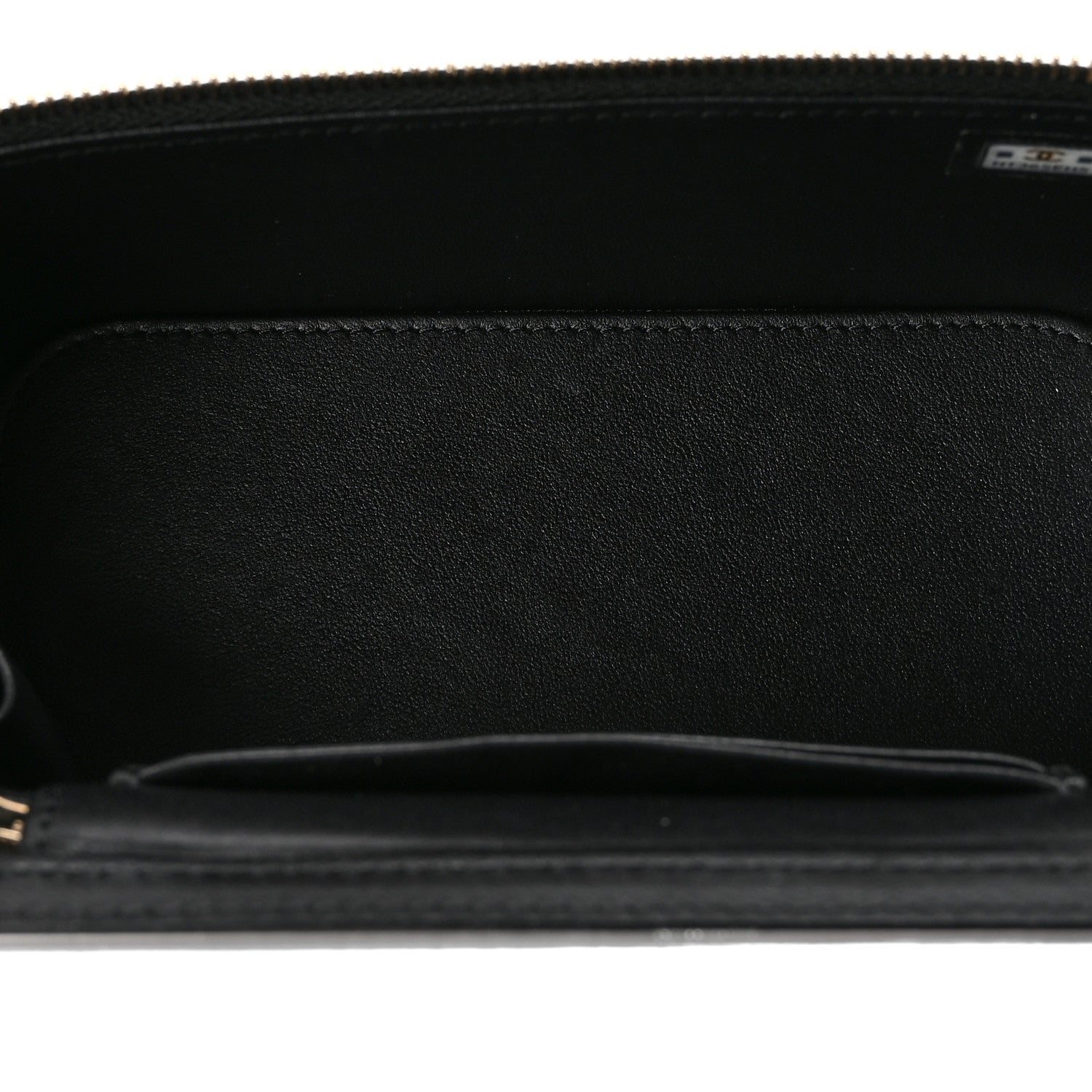 Chanel Lambskin Quilted Small Top Handle Vanity Case With Chain Black