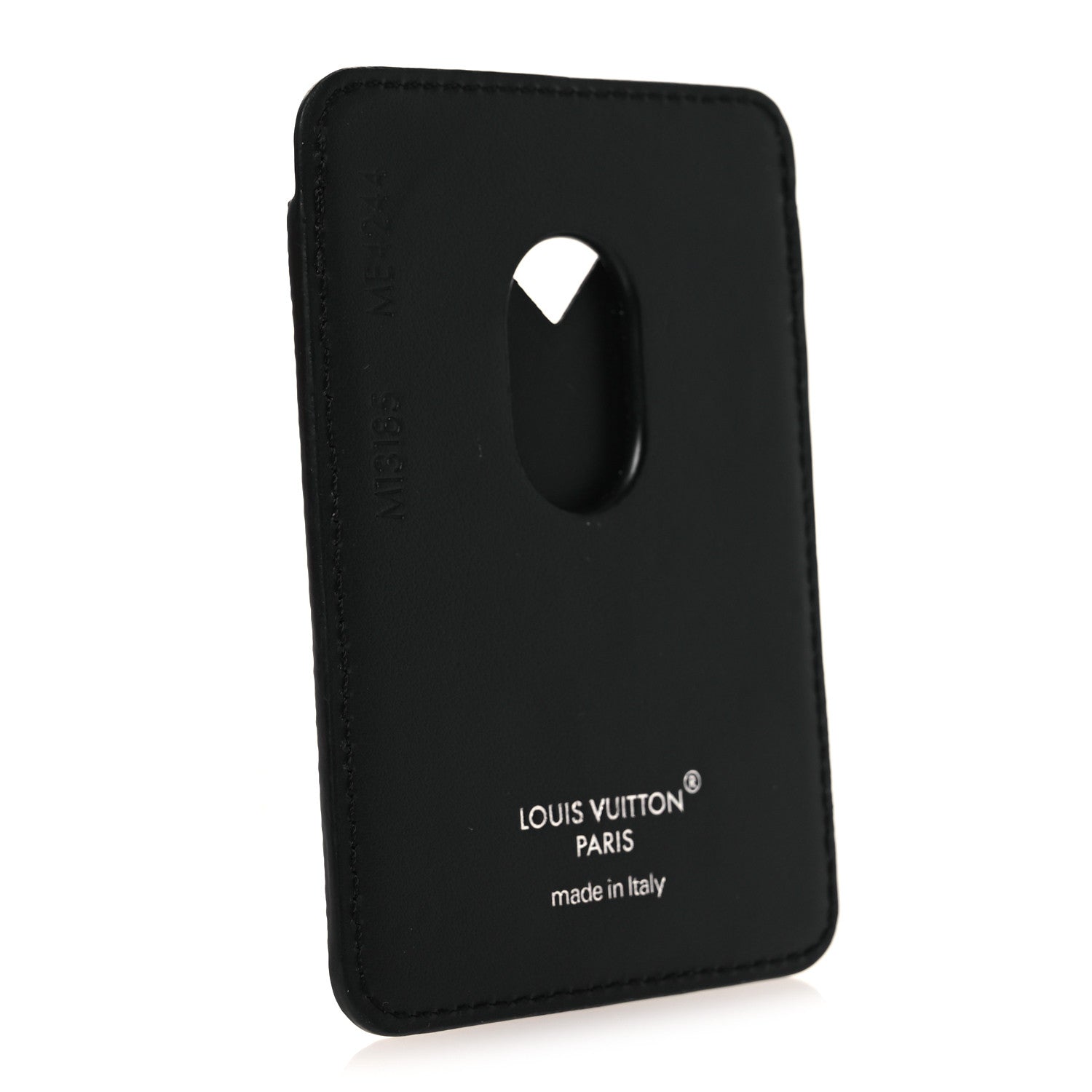 Louis Vuitton Monogram Macassar Magnetic Card Holder Black