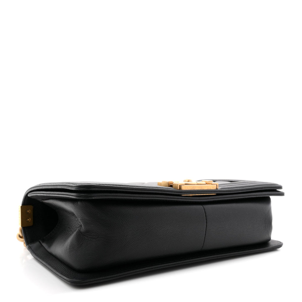 Chanel Caviar Quilted Medium Boy Flap Black