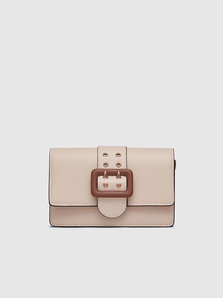 Adrianne Metal Buckle Crossbody Bag