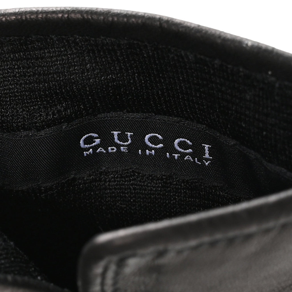 Gucci Lambskin Donna GG Gloves Black