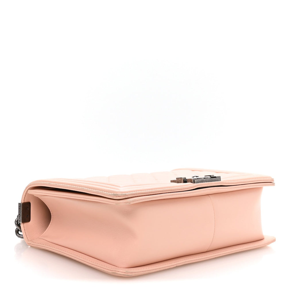 Chanel Calfskin New Medium Boy Flap Pink