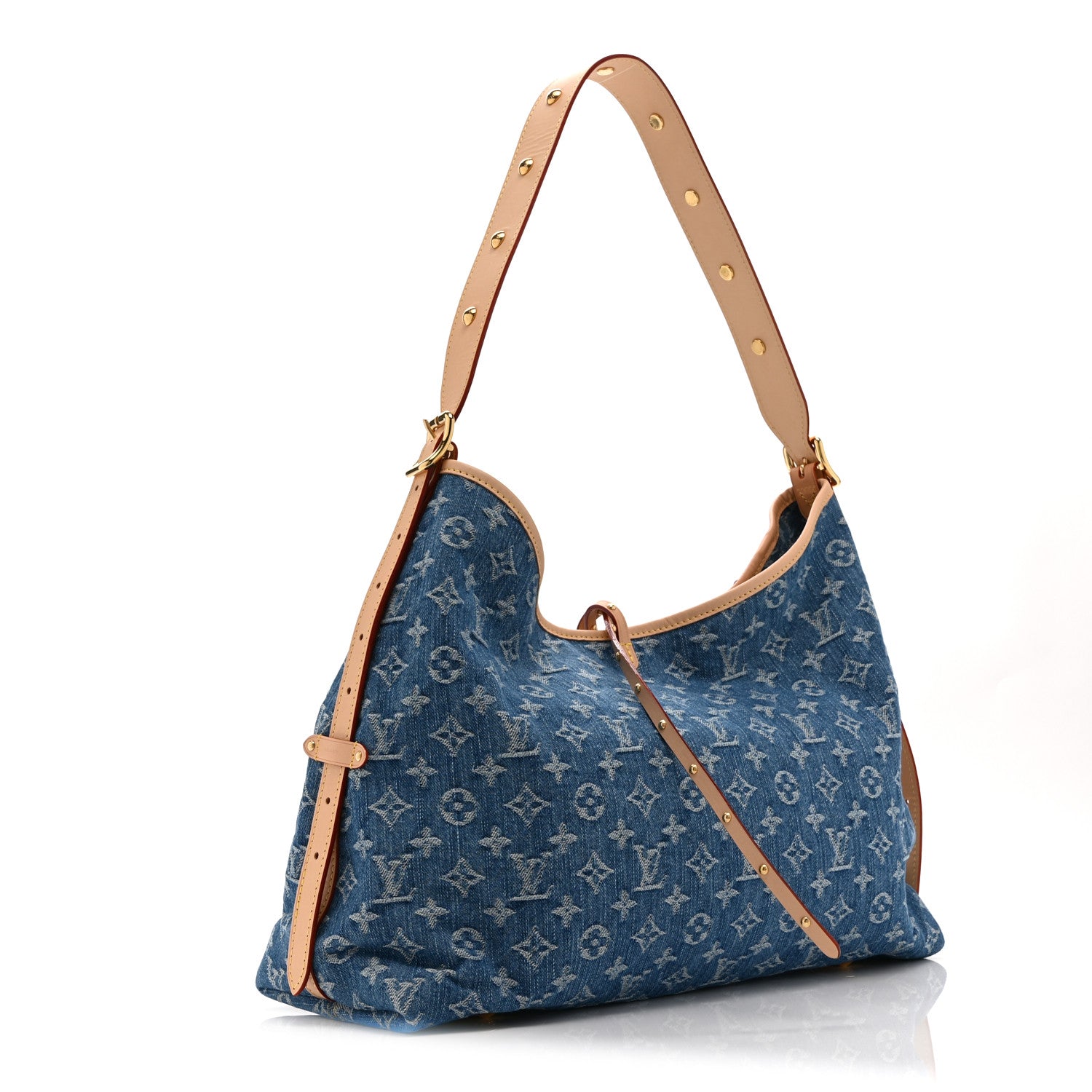 Louis Vuitton Monogram Denim CarryAll MM Blue