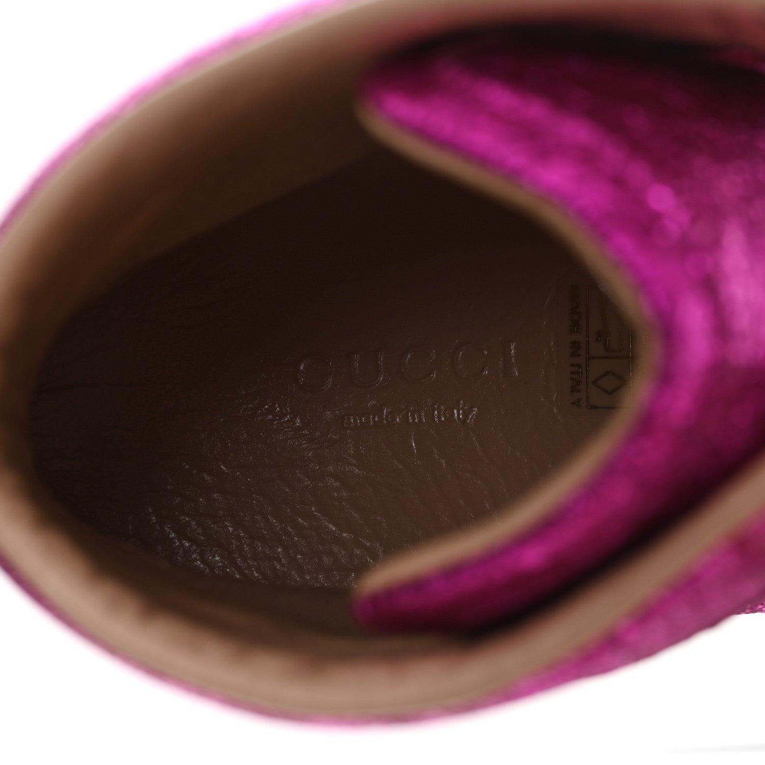 Gucci Galassia Womens High Top Sneakers 36.5 Fuxia
