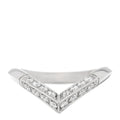 Louis Vuitton Platiunm Diamond V Pave Ring 50 5.5