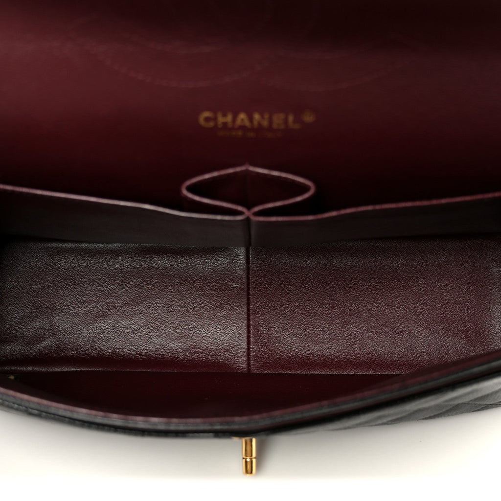 Chanel Caviar Quilted Jumbo Double Flap Black