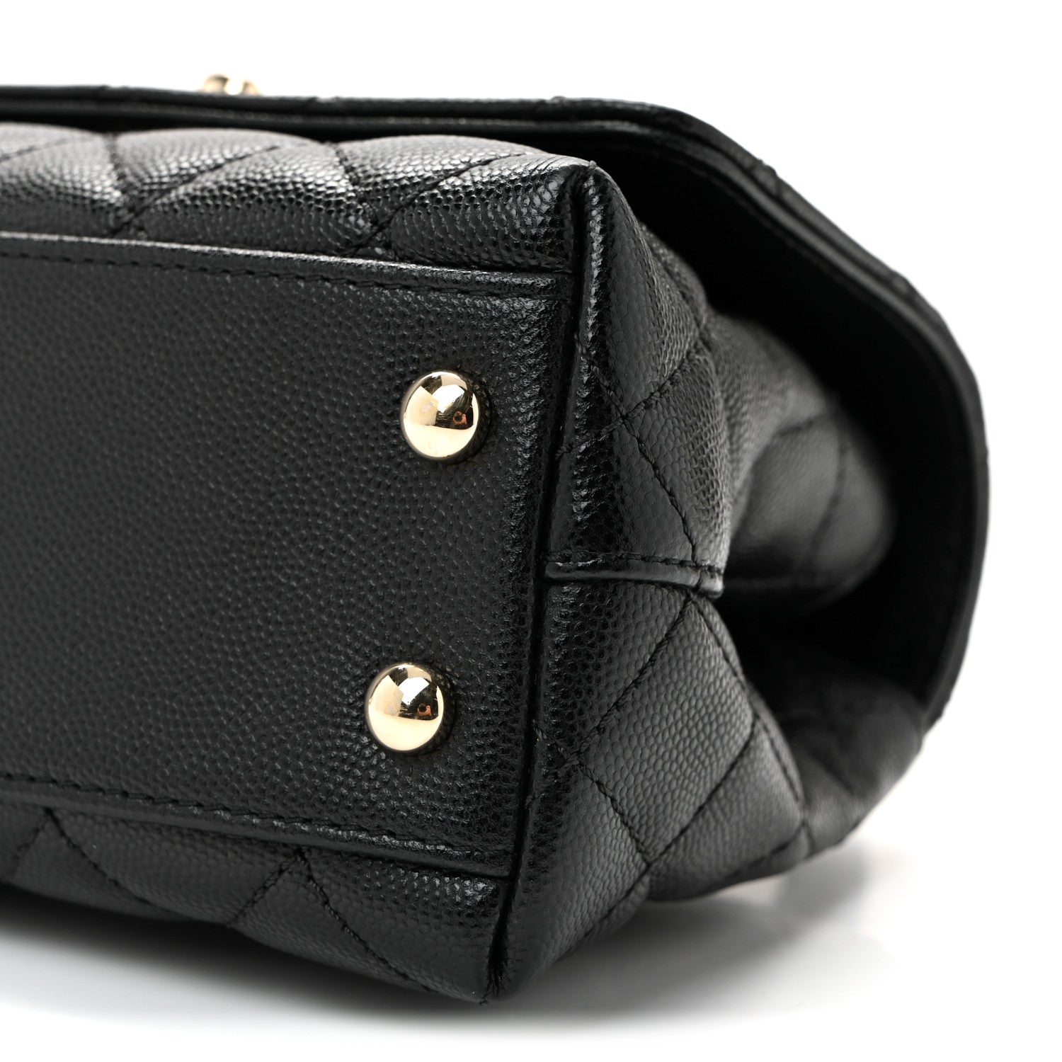 Chanel Caviar Quilted Extra Mini Coco Handle Flap Black
