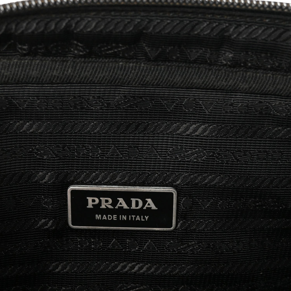 Prada Saffiano Tessuto Nylon Small Briefcase Black