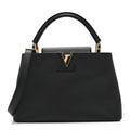Louis Vuitton Taurillon Capucines PM Black