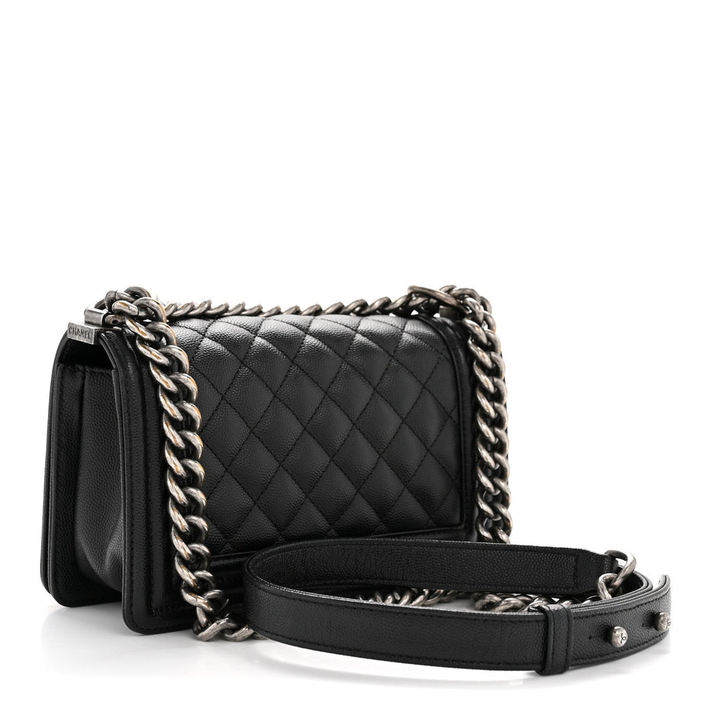 Chanel Caviar Quilted Small Boy Flap Black