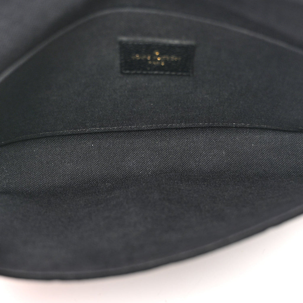 Louis Vuitton Empreinte Pochette Felicie Chain Wallet Black