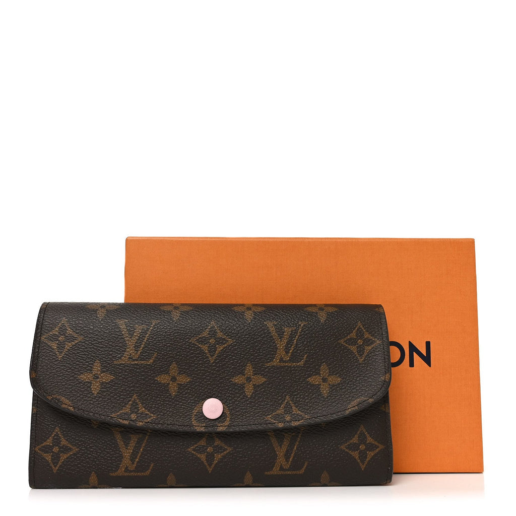 Louis Vuitton Monogram Emilie Wallet Rose Ballerine