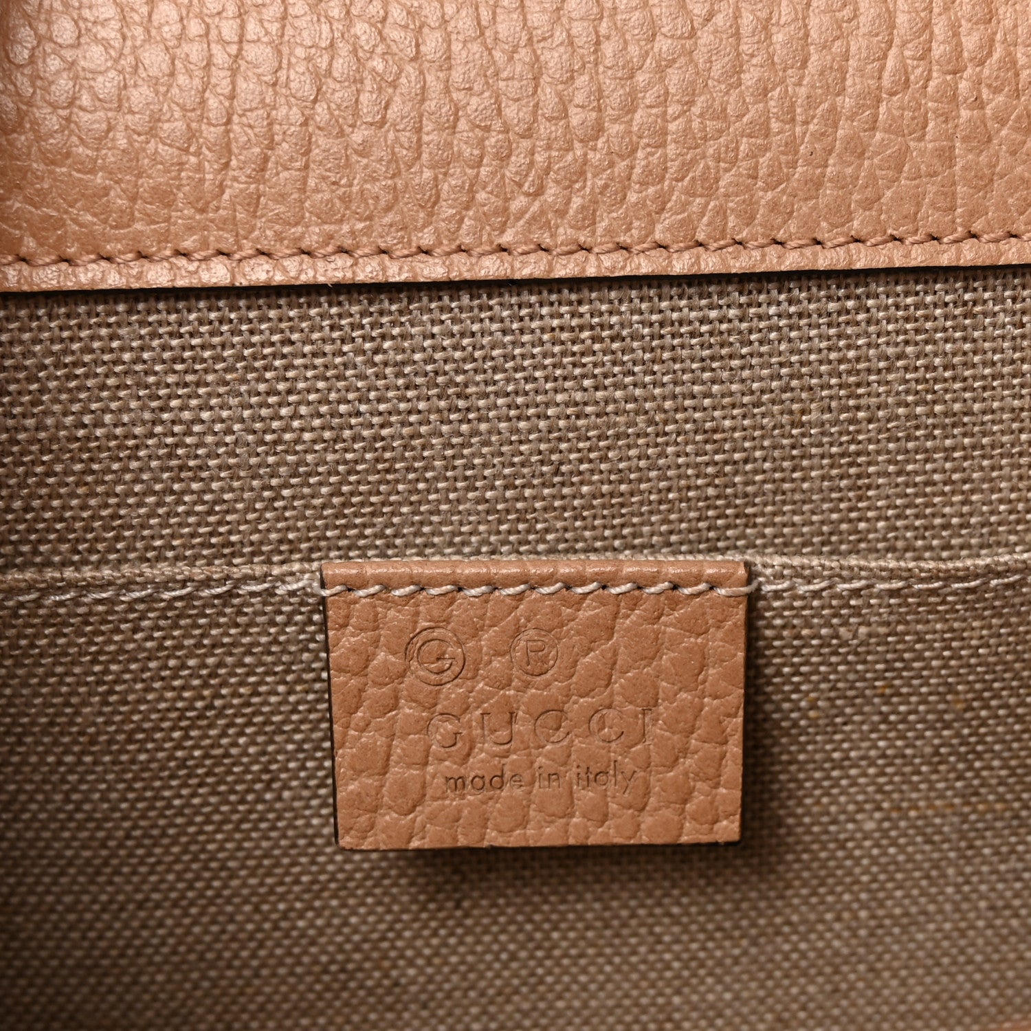Gucci Dollar Calfskin Small Interlocking G Shoulder Bag Camelia
