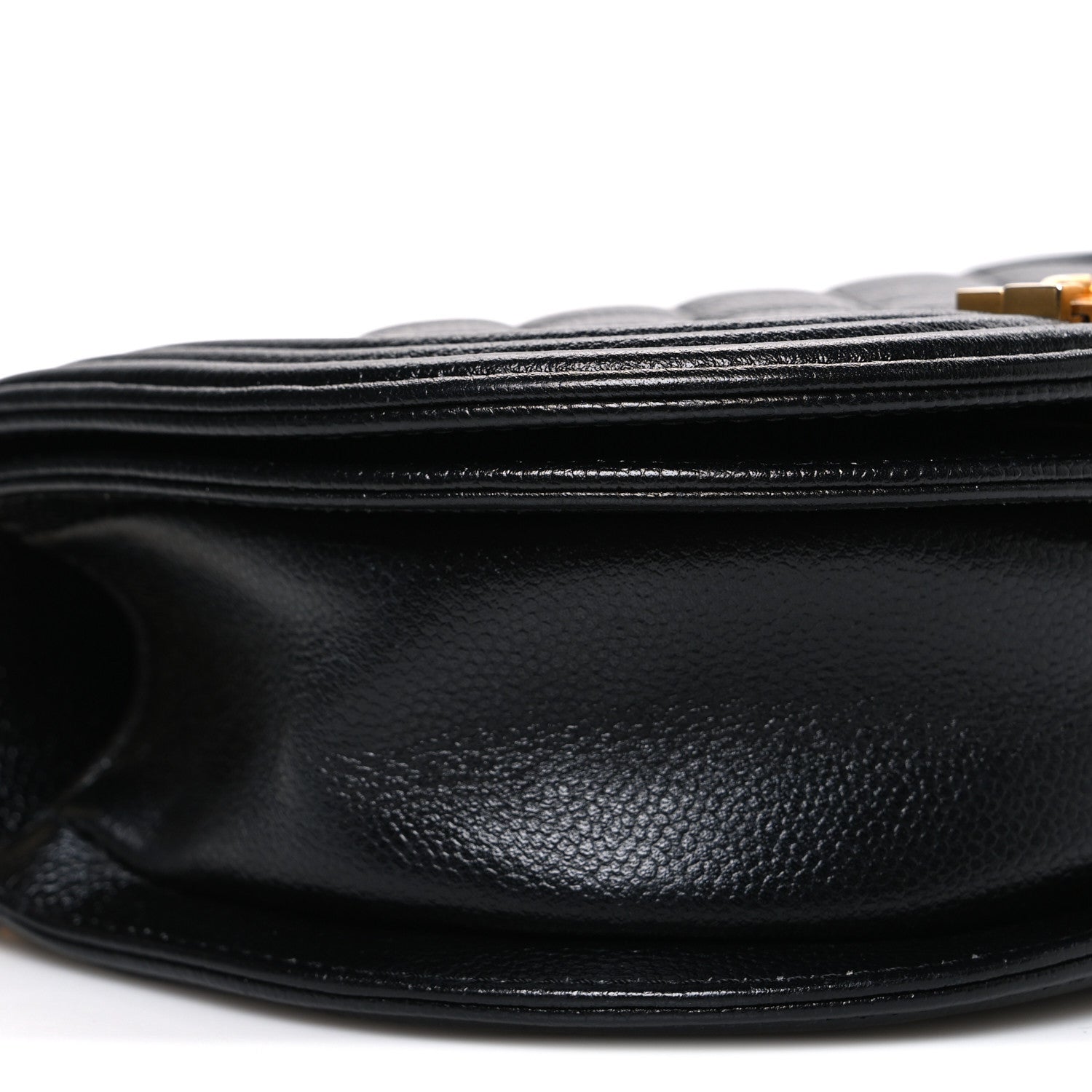 Chanel Caviar Quilted Small Boy Messenger Bag Black