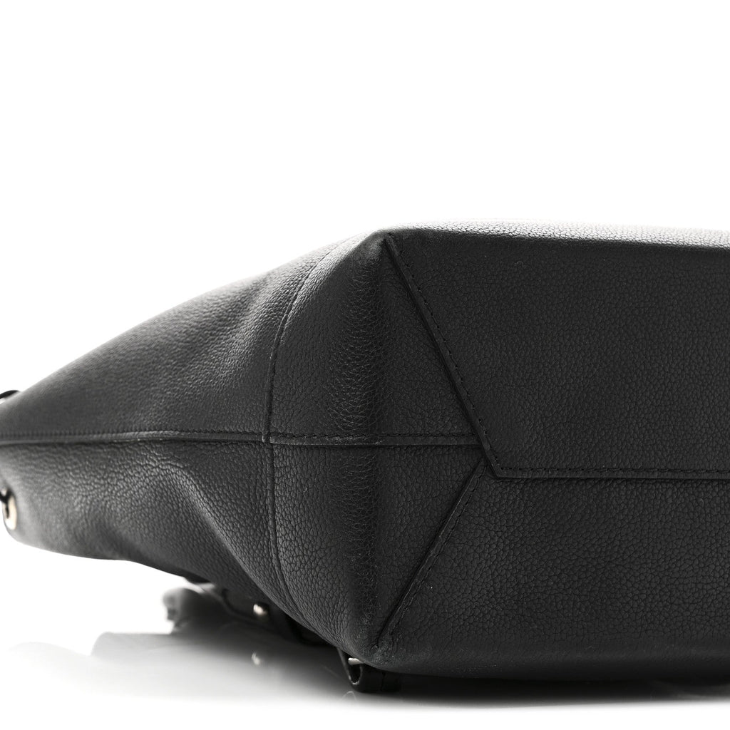 Louis Vuitton Calfskin Lockme Backpack Black