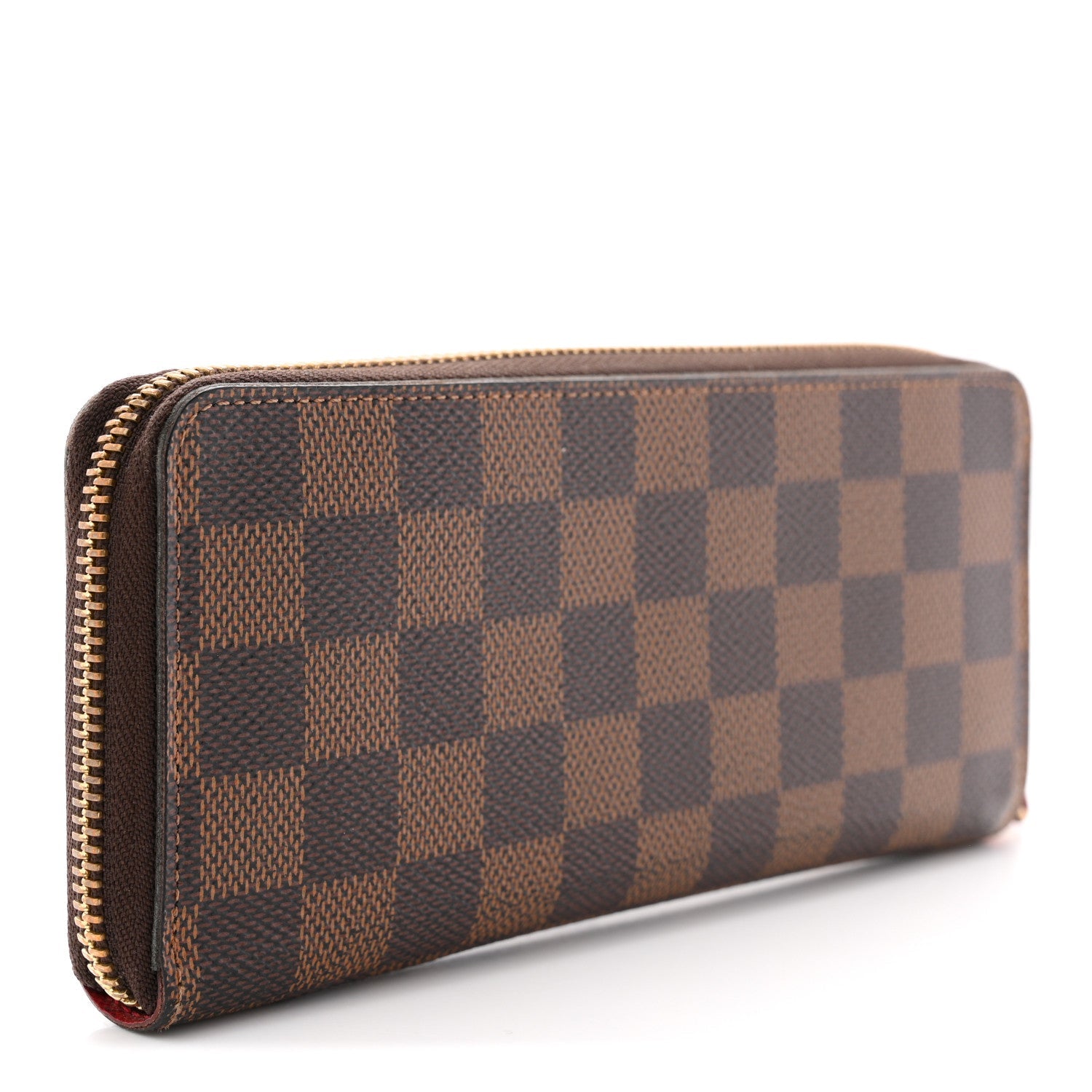 Louis Vuitton Damier Ebene Clemence Wallet Cherry