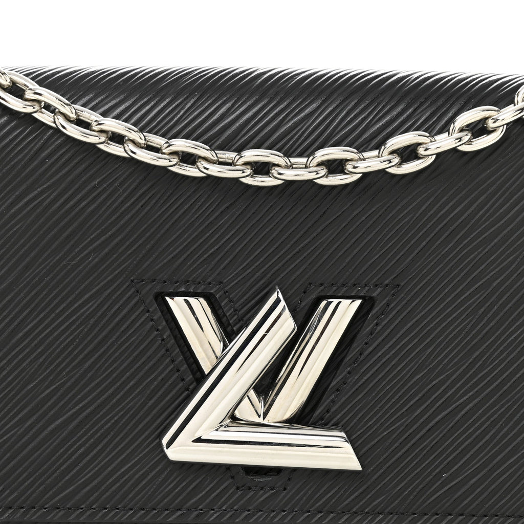 Louis Vuitton Epi Twist Chain Wallet Black