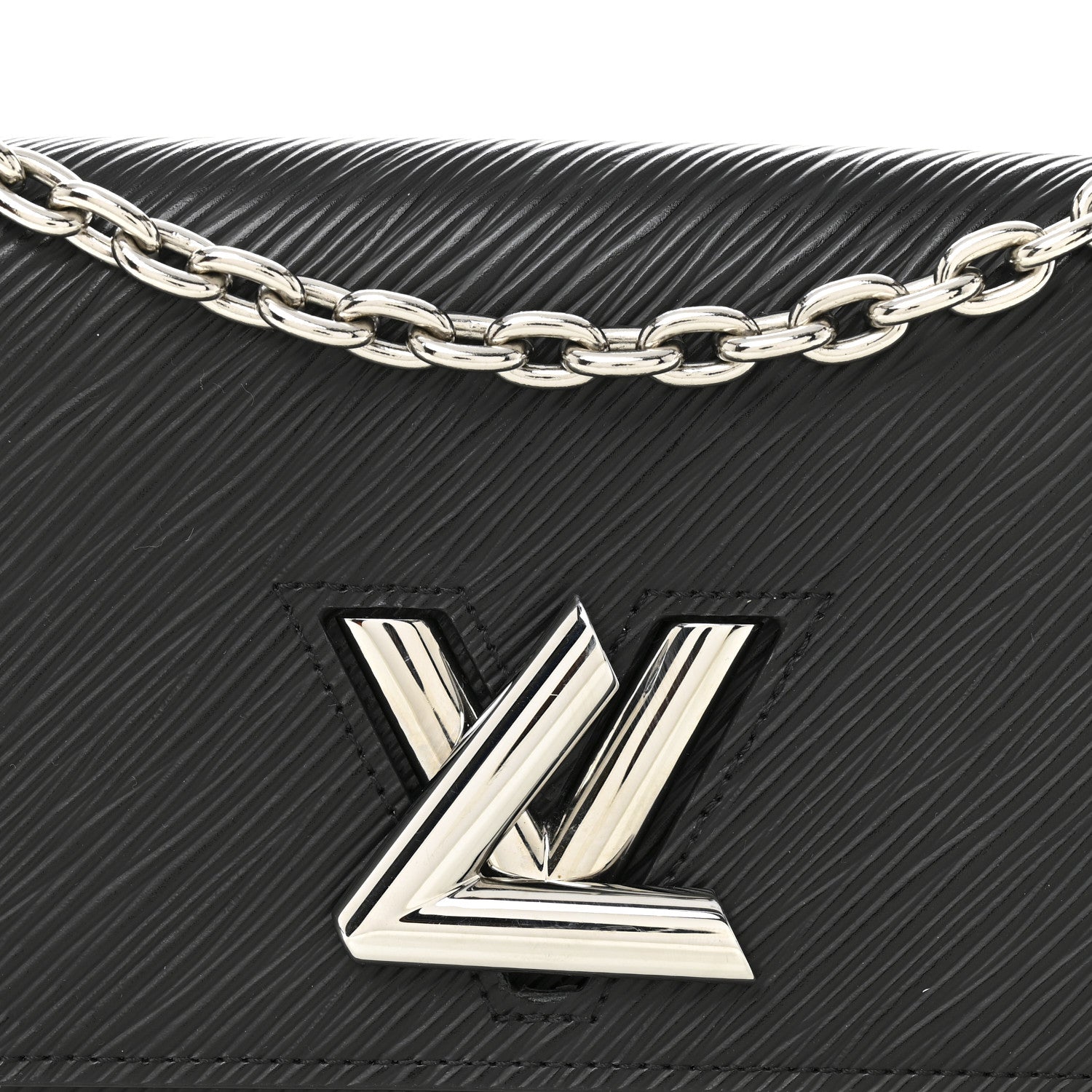 Louis Vuitton Epi Twist Chain Wallet Black