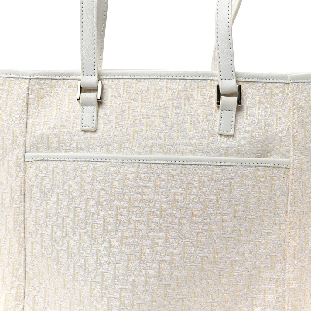 Christian Dior Monogram Tote White