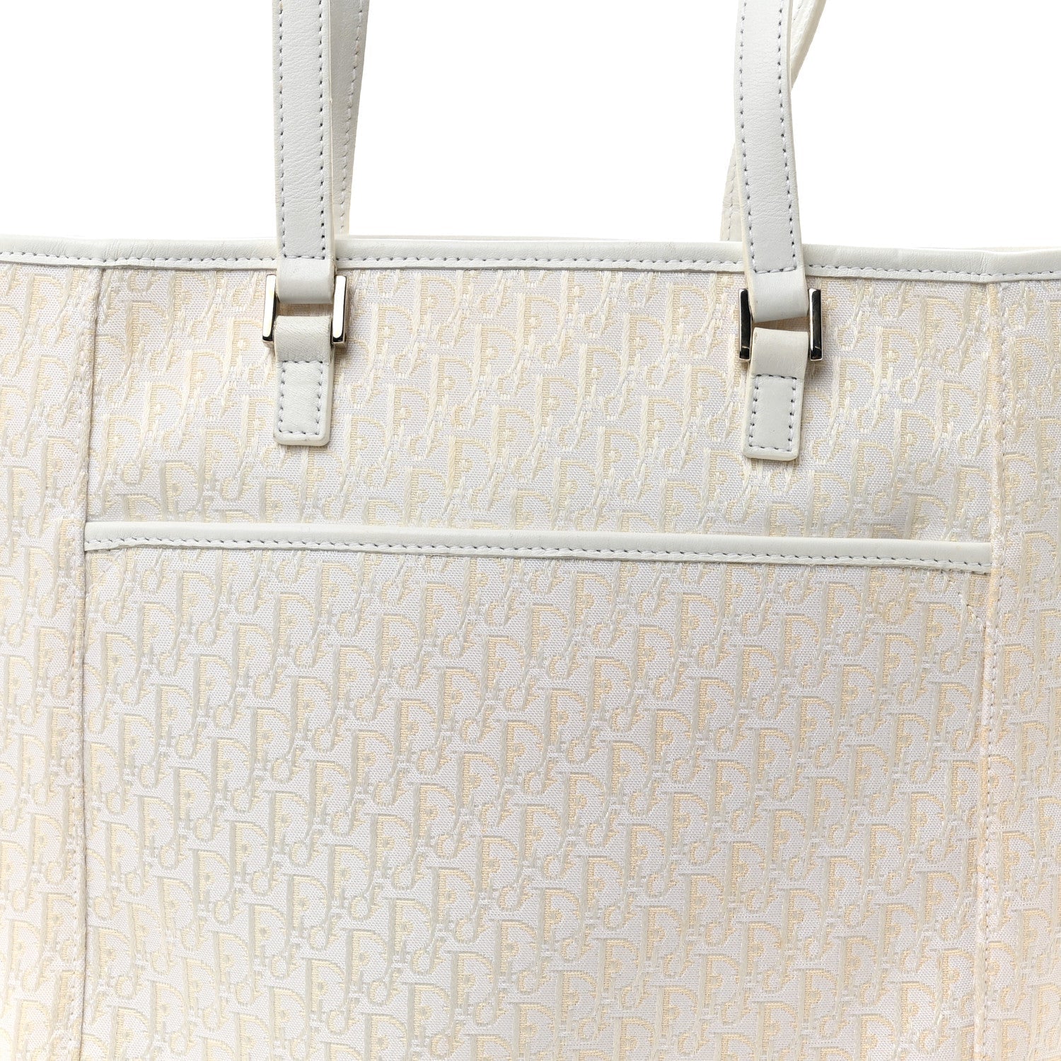Christian Dior Monogram Tote White