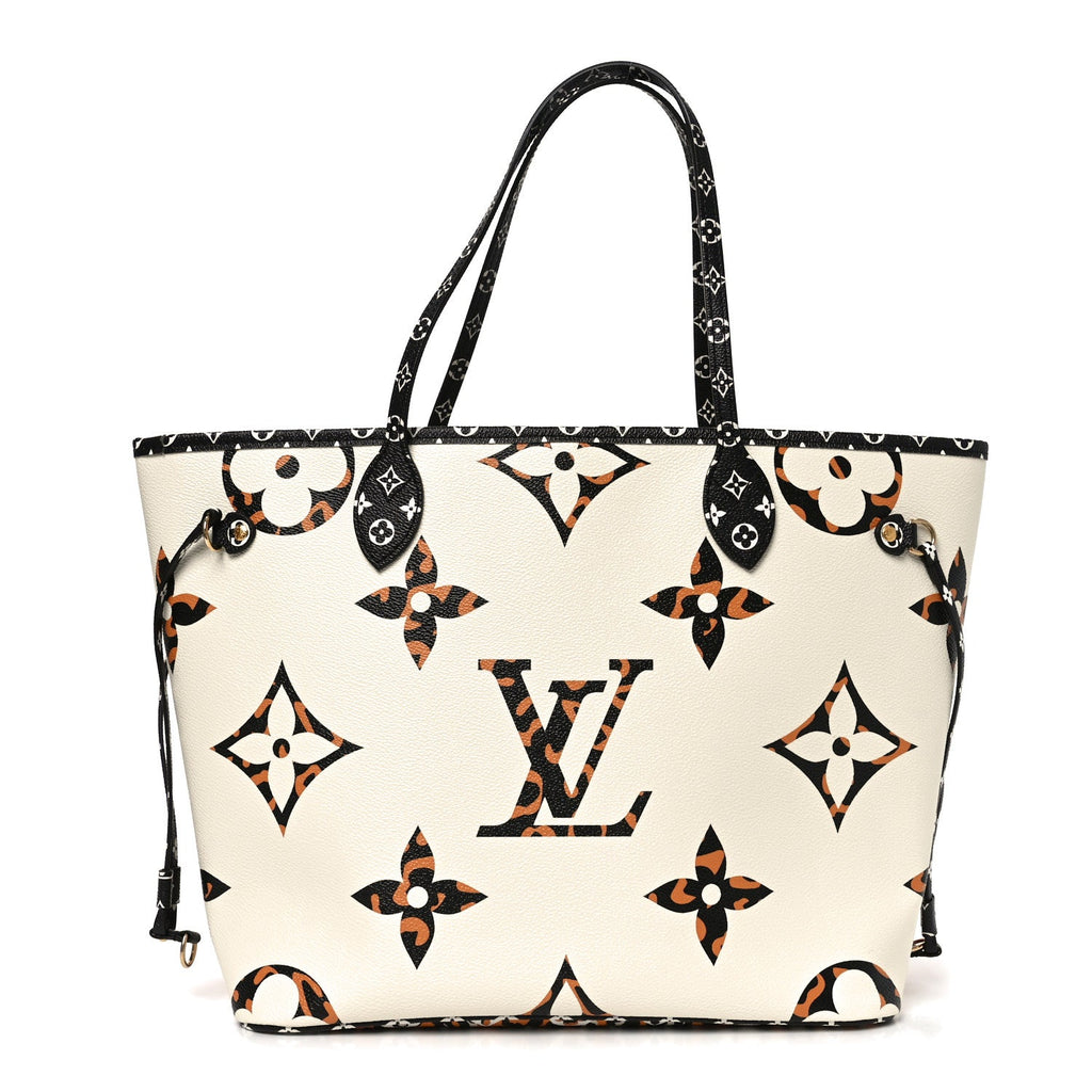 Louis Vuitton Monogram Giant Jungle Neverfull MM Ivory