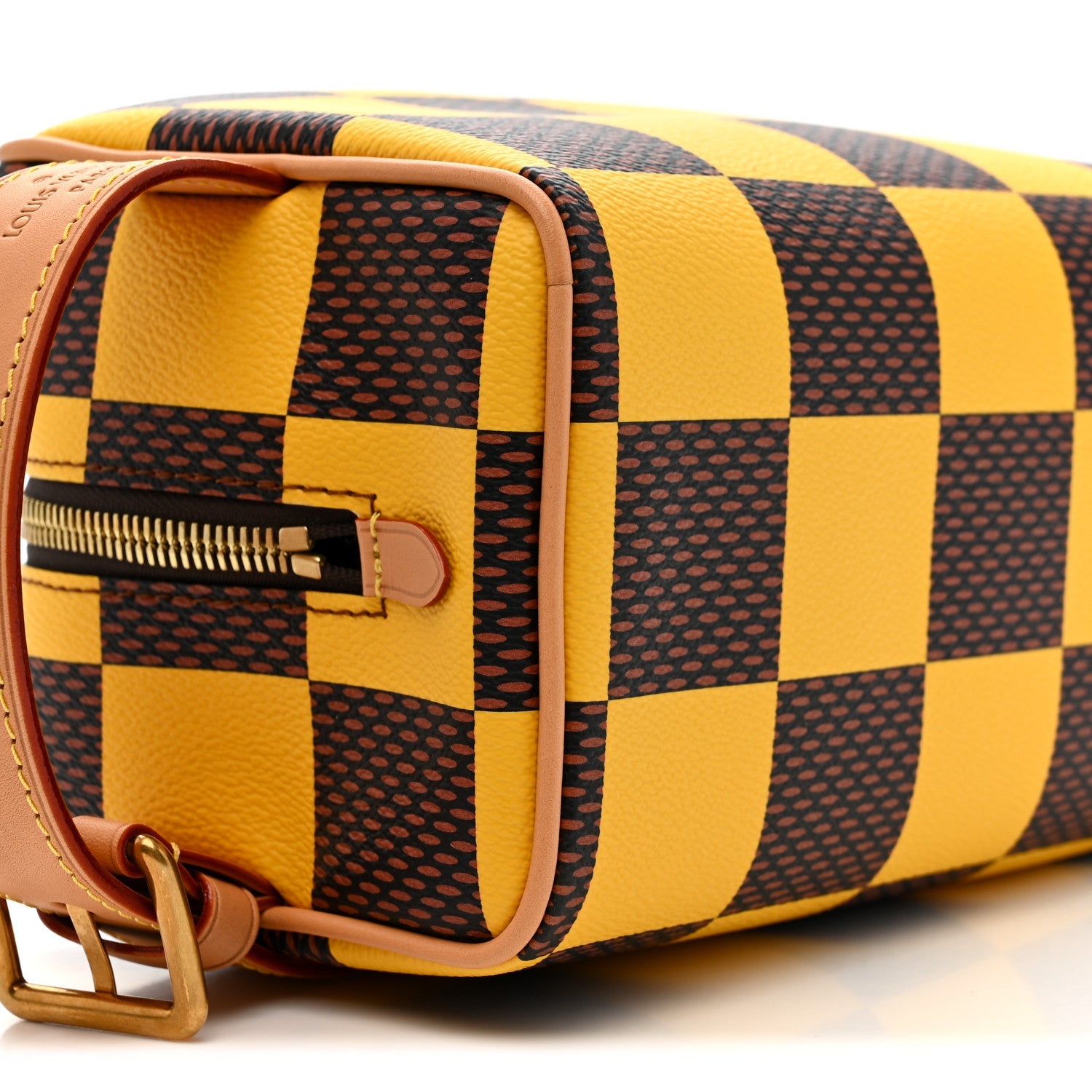 Louis Vuitton Damier Pop Dopp Kit Toilet Pouch Jaune Mat