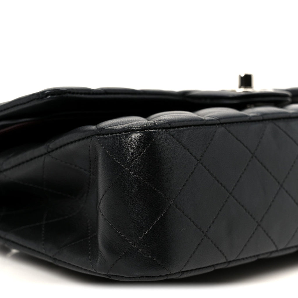 Chanel Lambskin Quilted Medium Double Flap Black