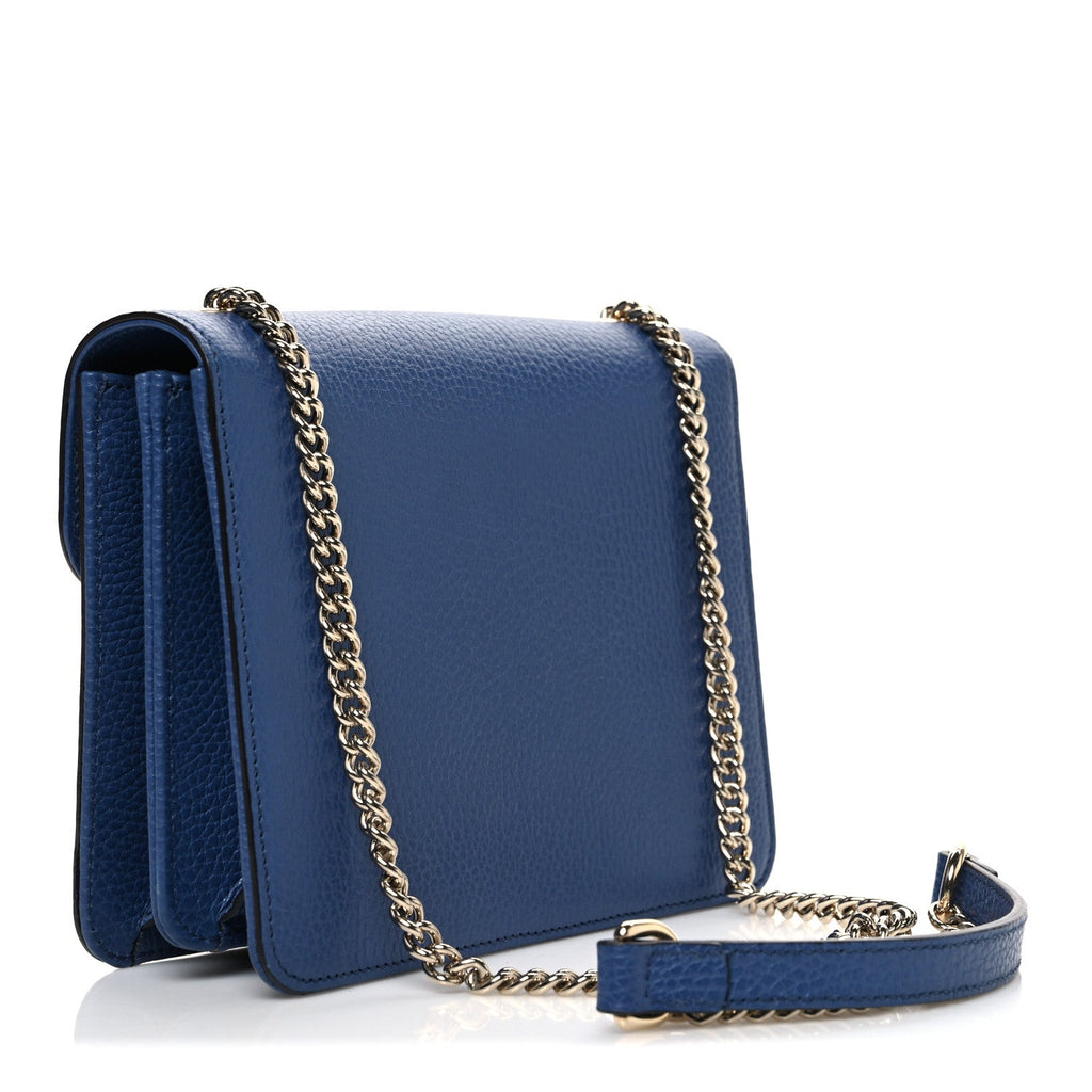 Gucci Dollar Calfskin Small Interlocking G Shoulder Bag Caspian