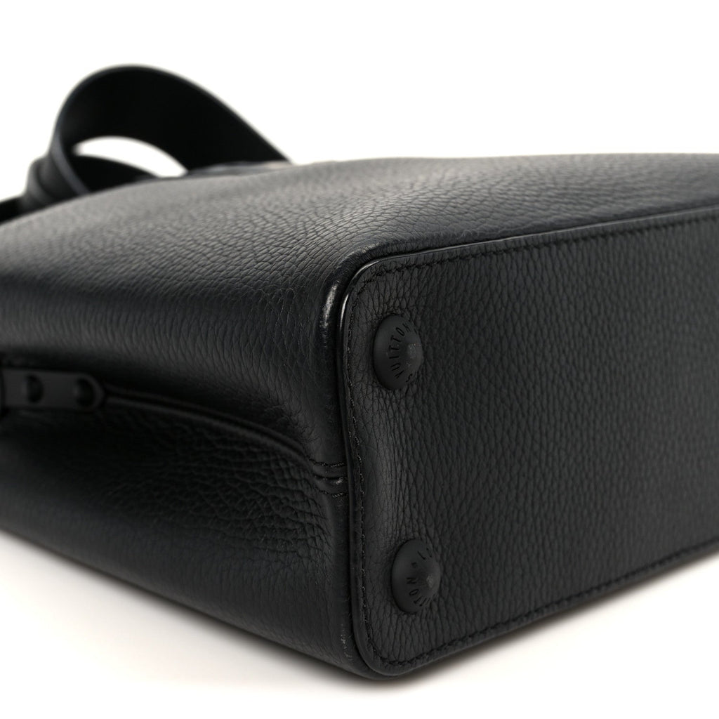 Louis Vuitton Taurillon Capucines BB Matte Black