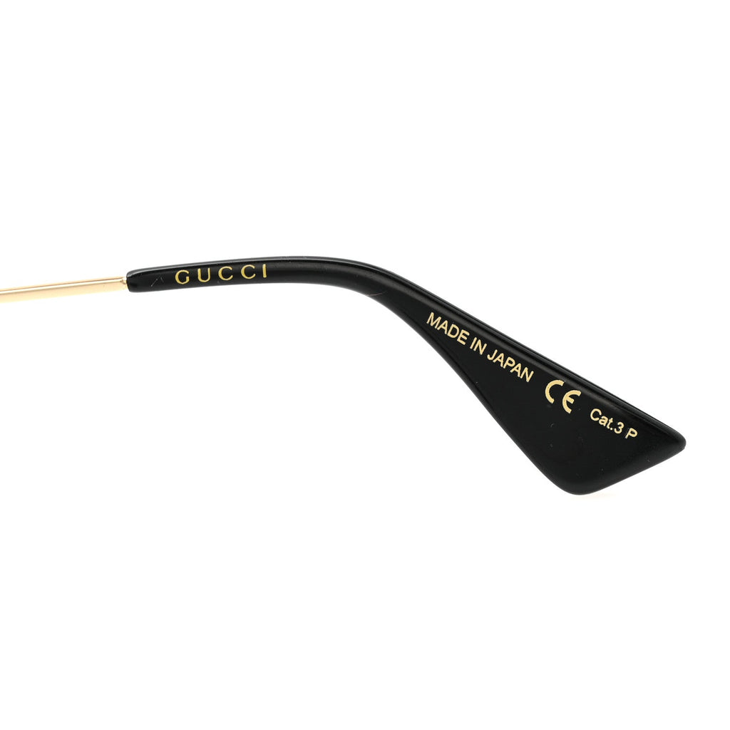 Gucci Metal Aviator Sunglasses GG0062S Black