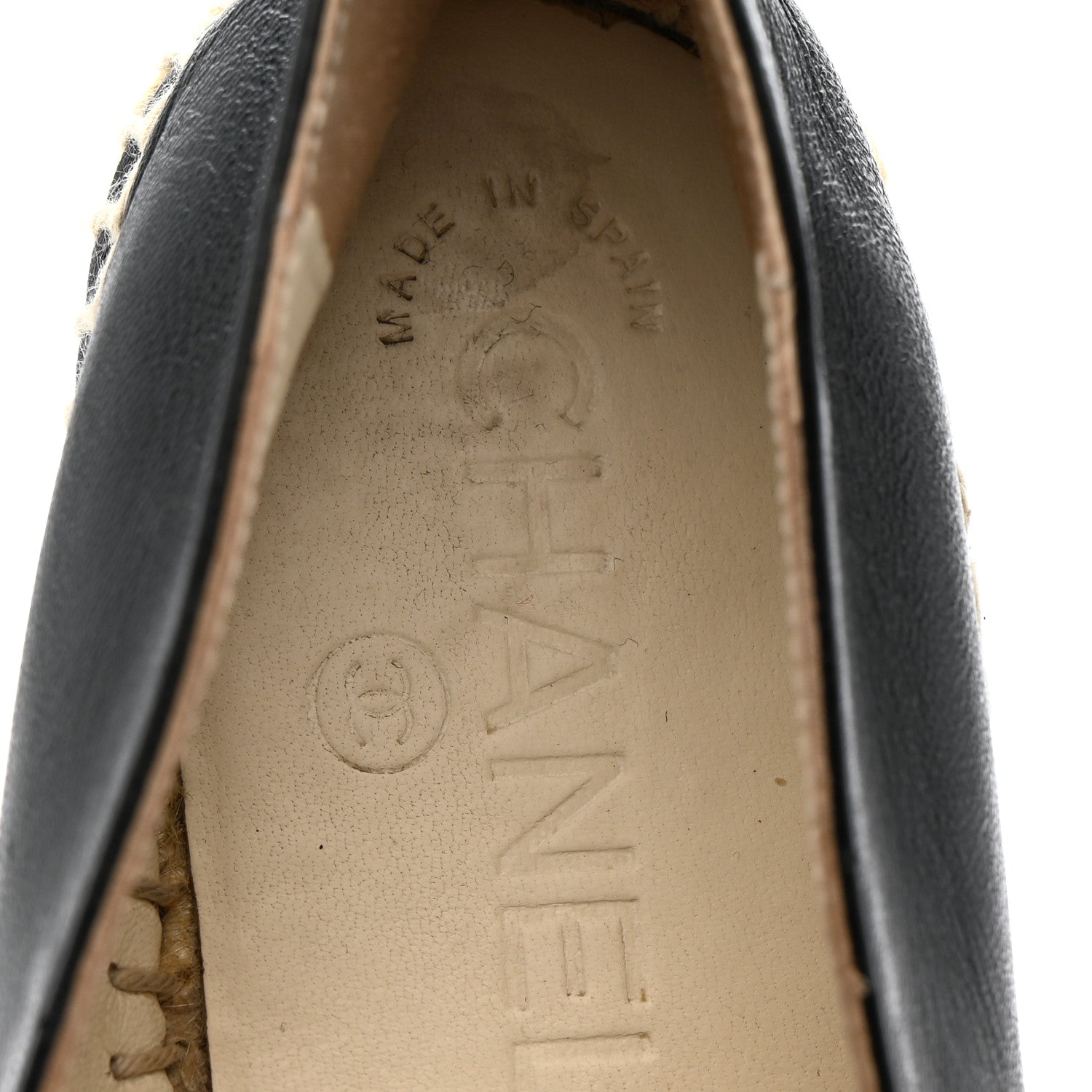 Lambskin CC Espadrilles 36 Black