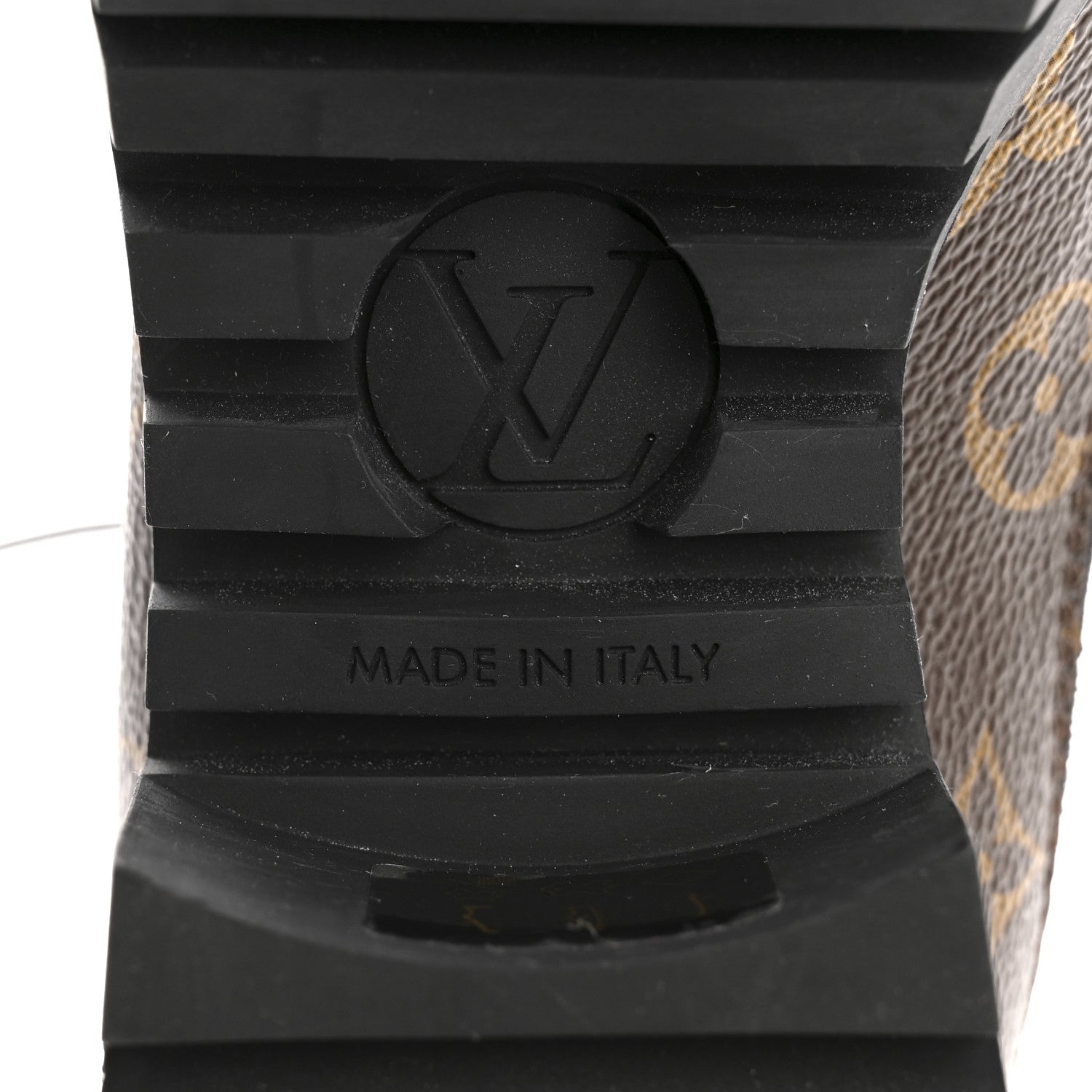 Louis Vuitton Suede Calfskin Monogram Laureate Platform Desert Boots 41 Black
