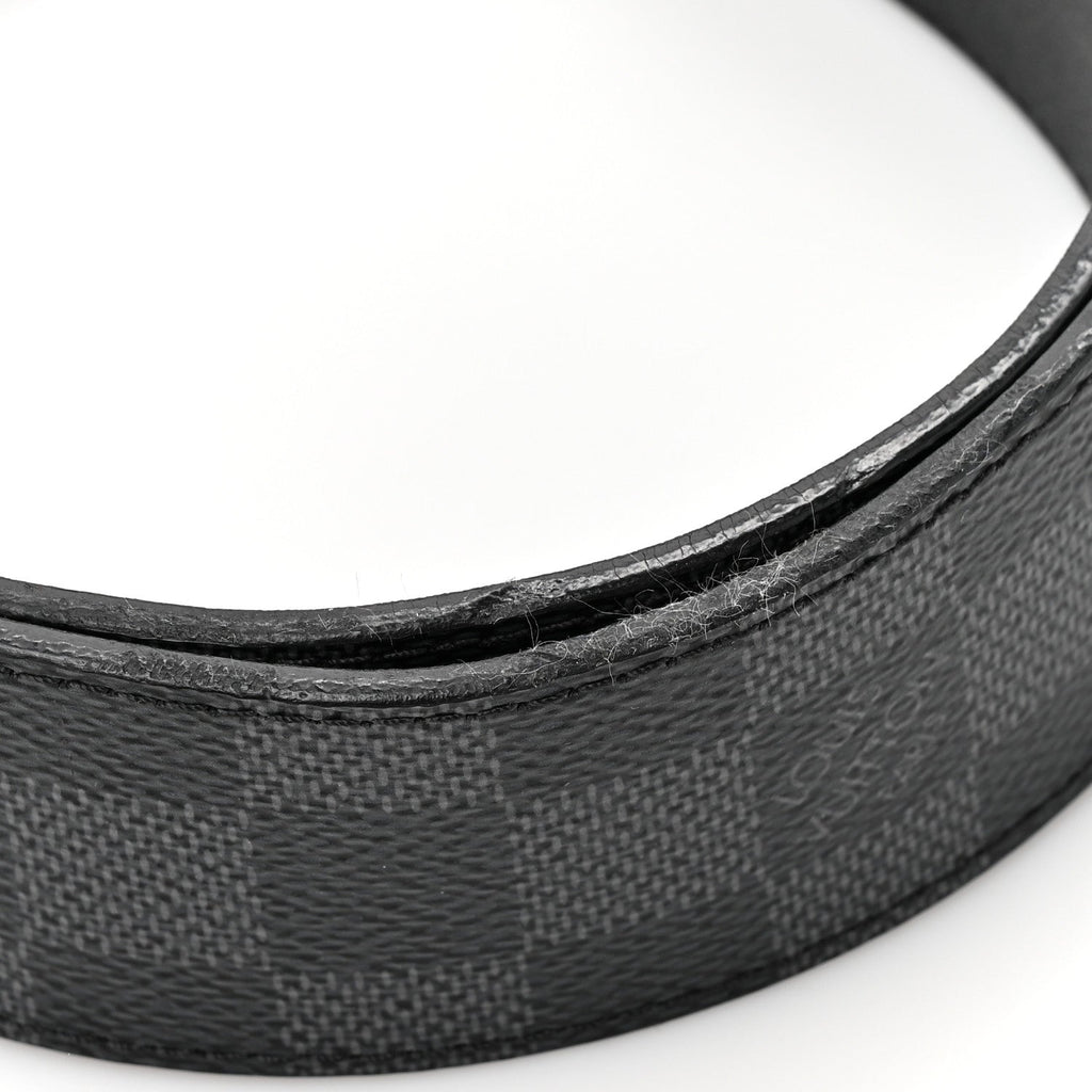 Louis Vuitton Damier Graphite Calfskin Belt 85 34 Black
