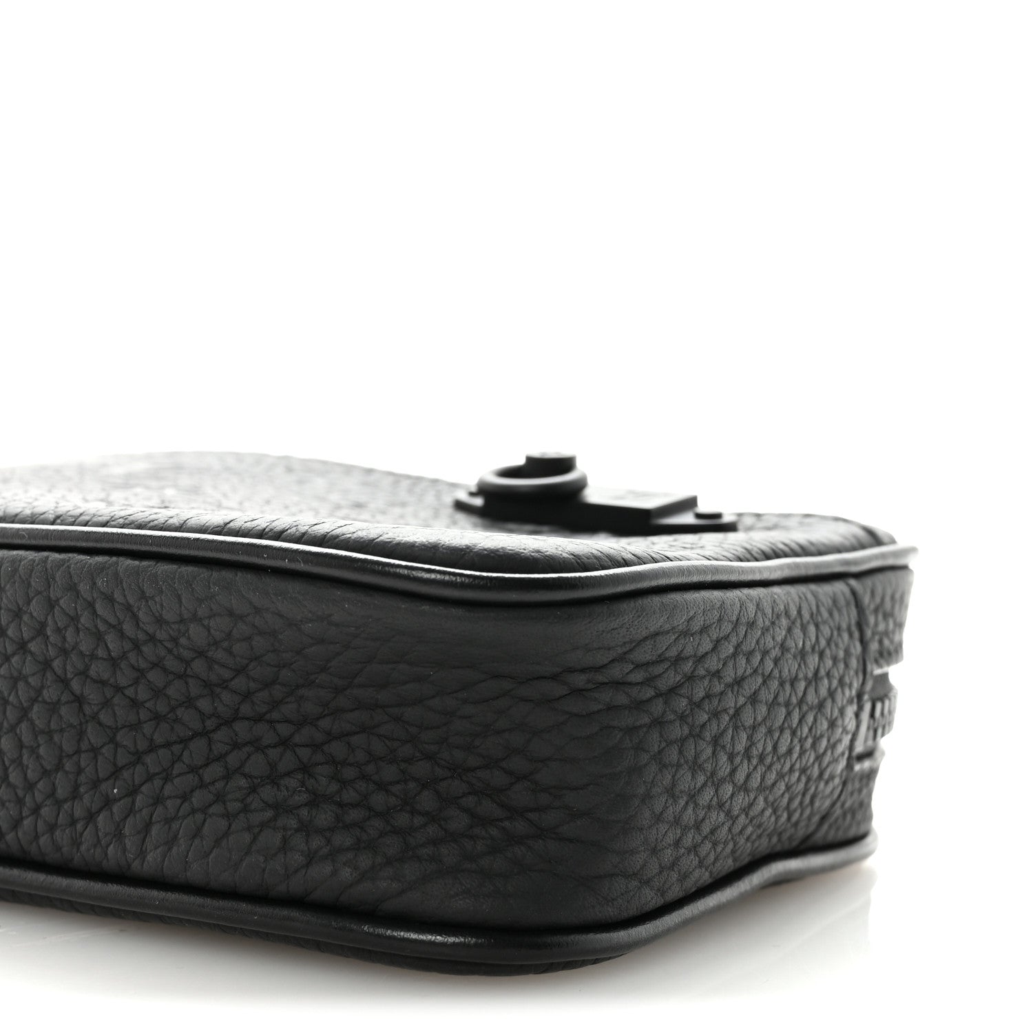 Louis Vuitton Taurillon Monogram Uniformes Solar Ray Soft Pochette Volga Belt Bag Black