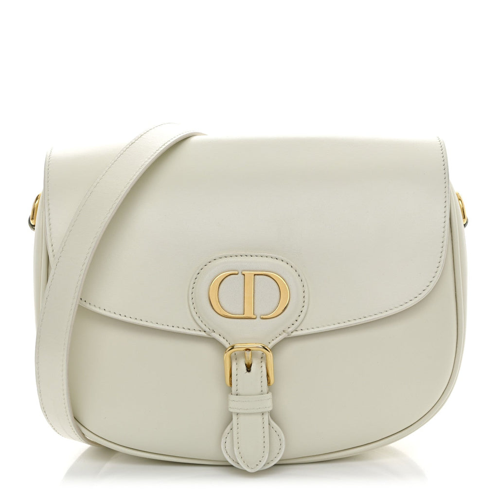 Christian Dior Box Calfskin Medium Bobby Flap Latte