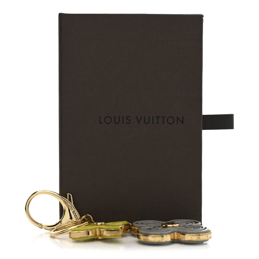 Louis Vuitton Resin Naif Bag Charm Grey Green