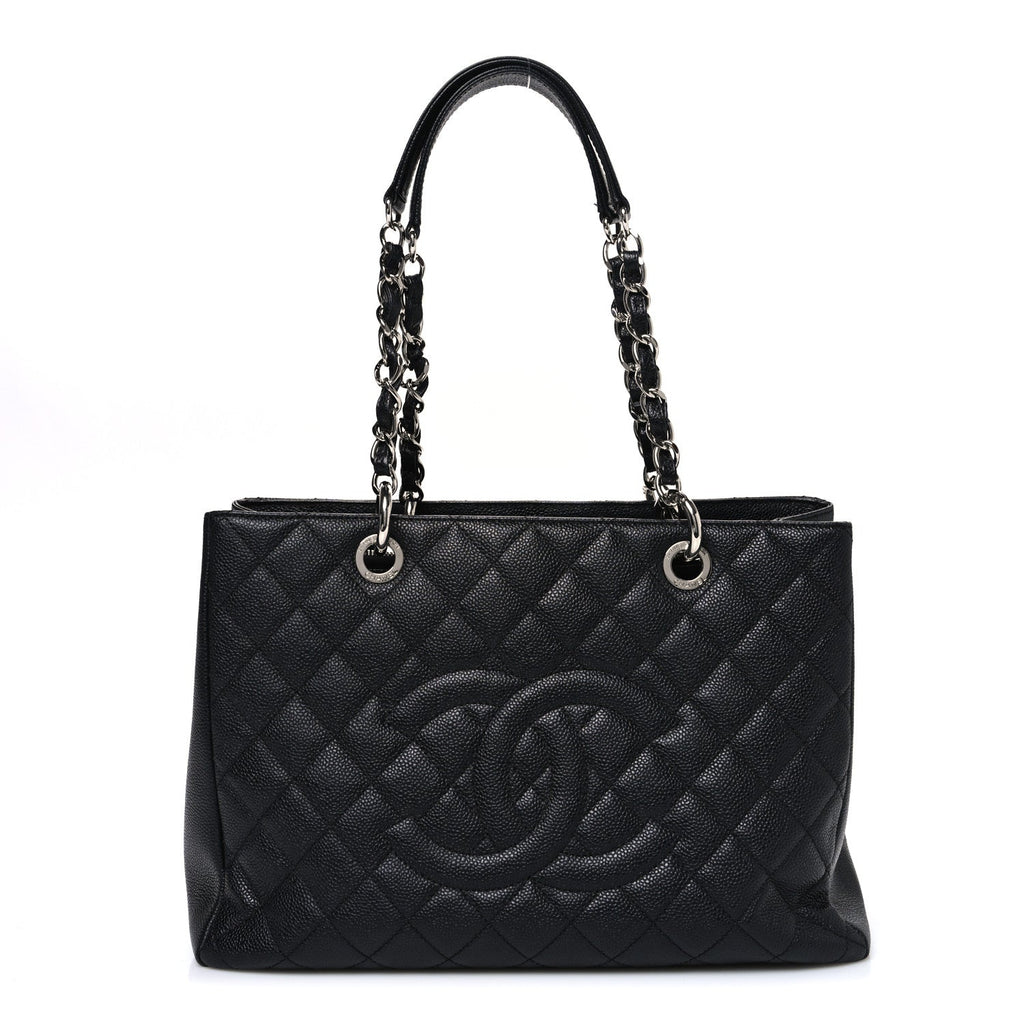 Chanel Caviar Quilted Grand Shopping Tote GST Black